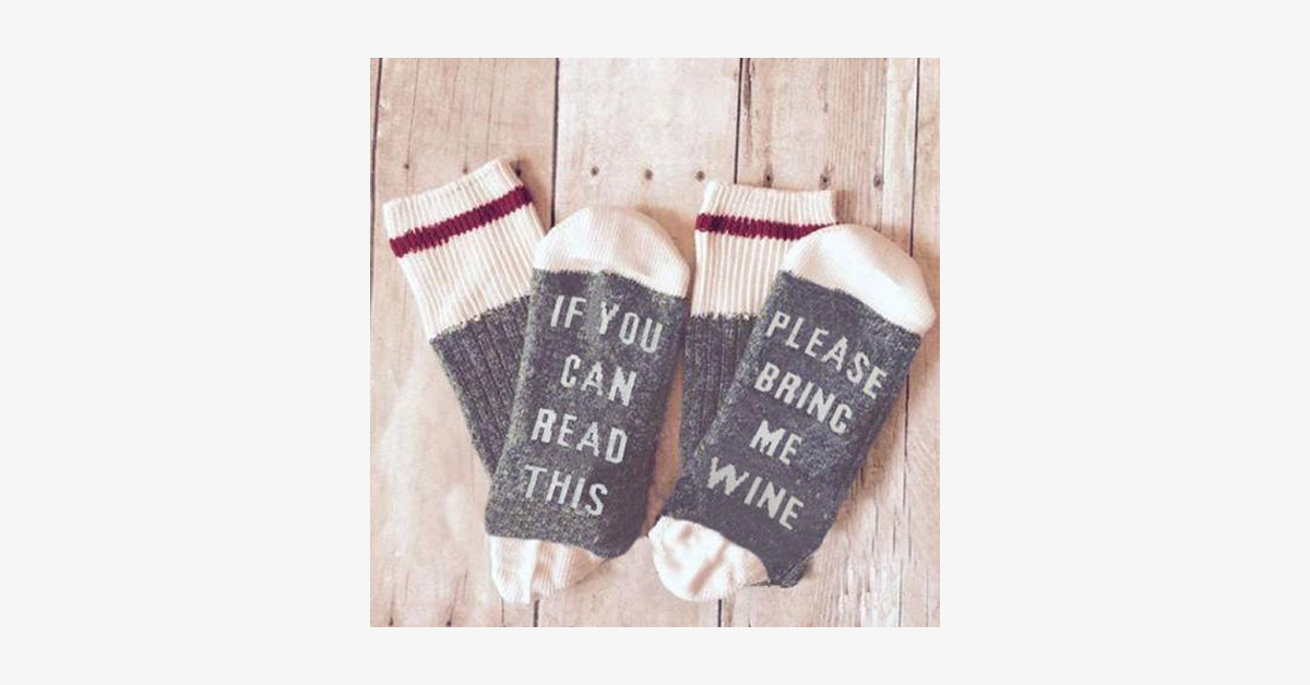 Norvo | Hvis du kan lese dette, ta med meg et glass vin sokker