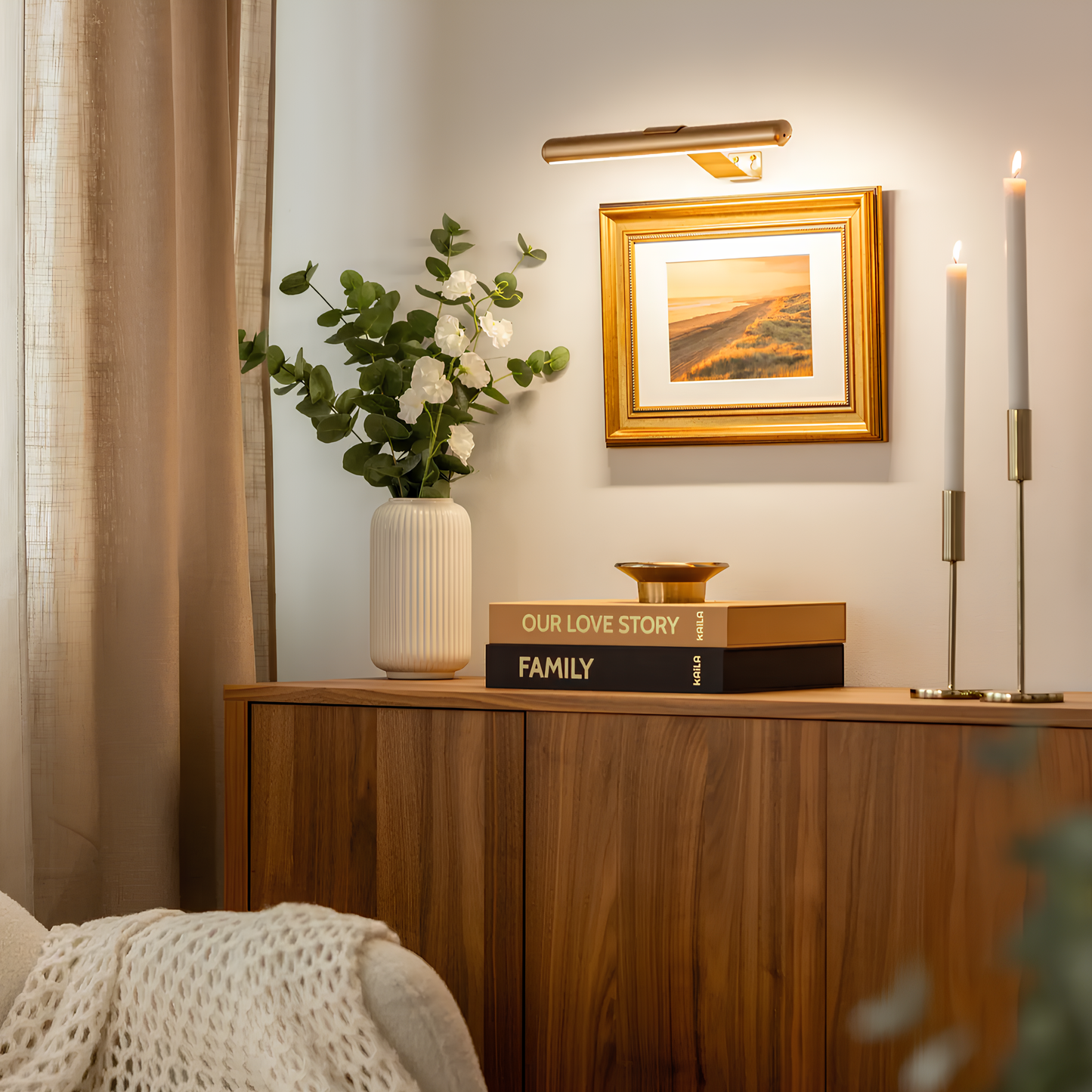 Norvo | LED Bildebelysning Justerbar Veggmontert