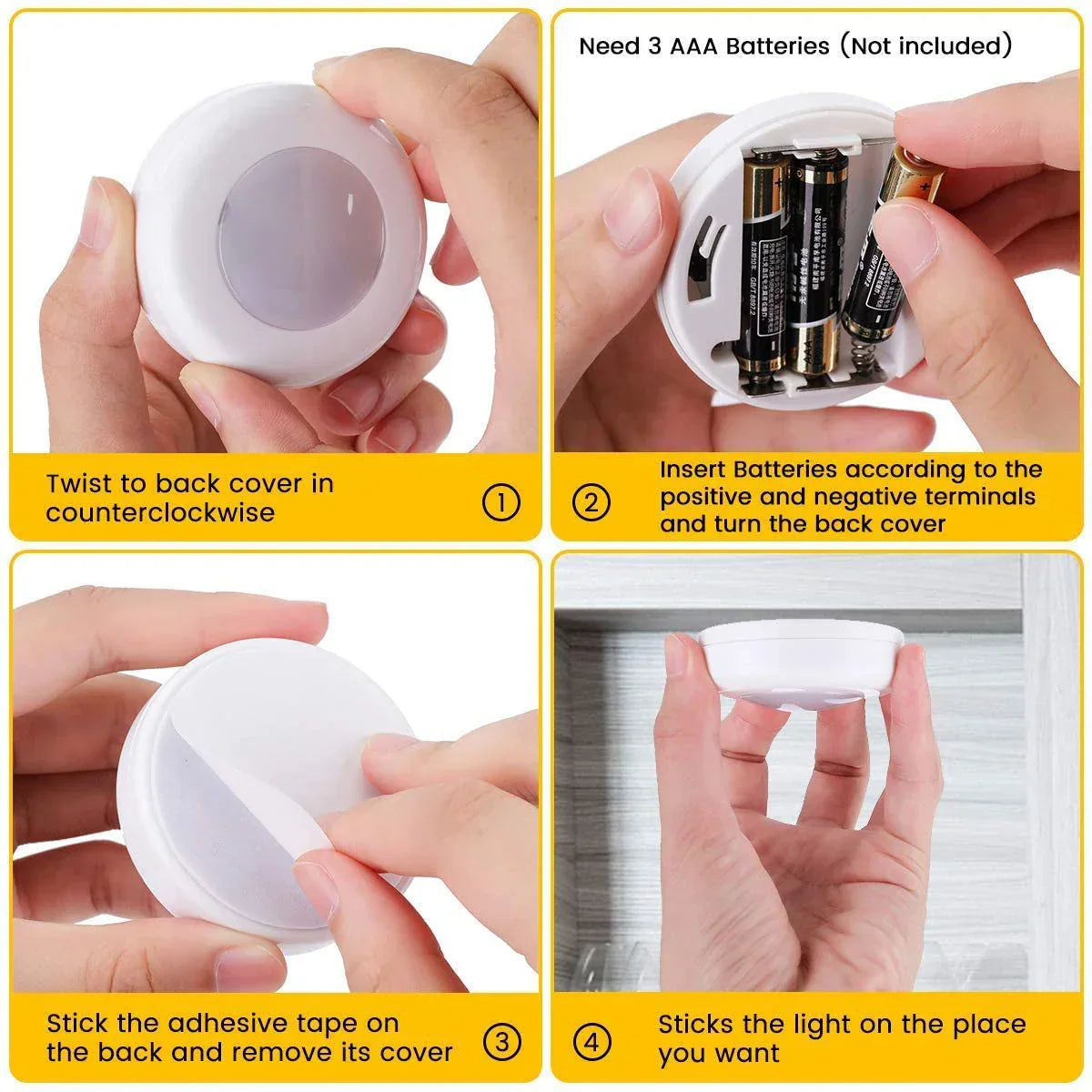 Frendorf | Trådløs RGB LED Under Skap Belysning - GlowyLed