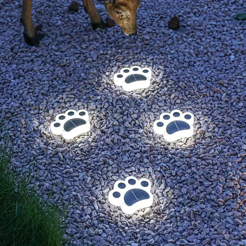 Trådløst solenergi fotavtrykk hagebelysning - PawsGlow Norvo
