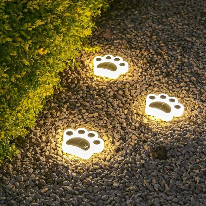Trådløst solenergi fotavtrykk hagebelysning - PawsGlow Norvo