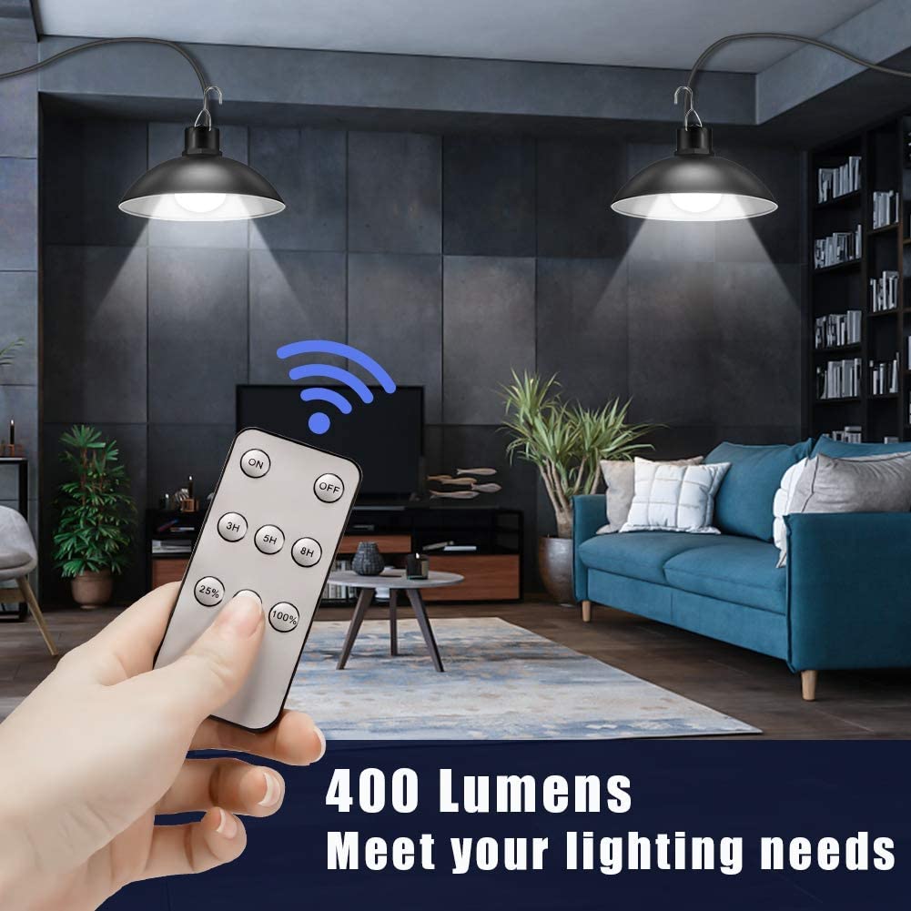 Norvo | Trådløs Solar LED Lampe Sett med Fjernkontroll – TwinRay