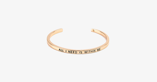 Norvo | Vakker Cuff Bangle Armbånd med motiverende sitat
