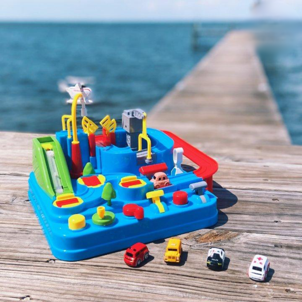 Norvo | Bil Eventyr – Bykjøring Hjerne-treningsleke for Barn | Pedagogisk Lekesett med 8 Utfordringer