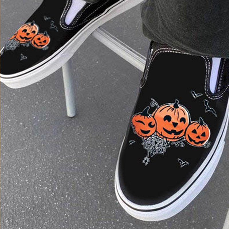 Norvo | Fritidssko laget av lerret med hodeskalle