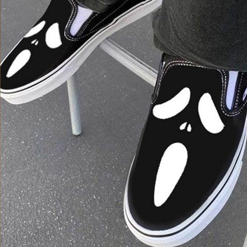 Norvo | Fritidssko laget av lerret med hodeskalle