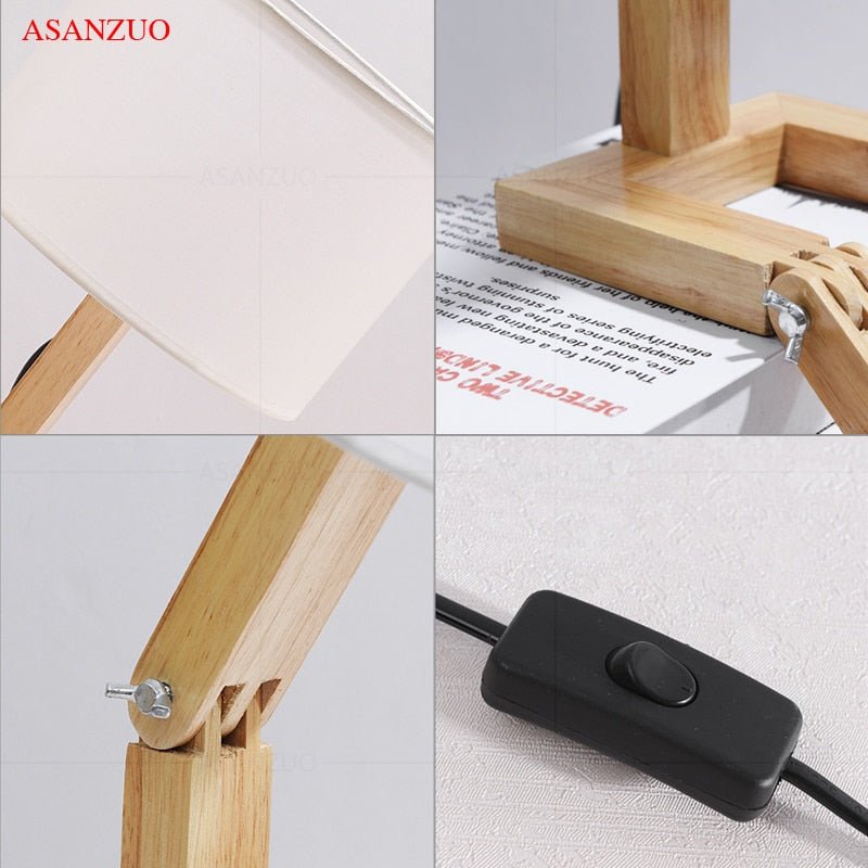 Norvo | Wood Boy Shape LED Skrivebord Lampe Skrivebord Ornament