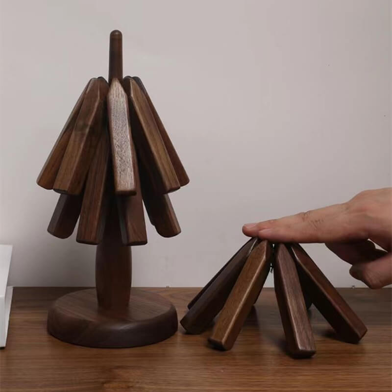 Norvo | WOODLIA – Elegant valnøtt bordbrikker for moderne og stilige måltider