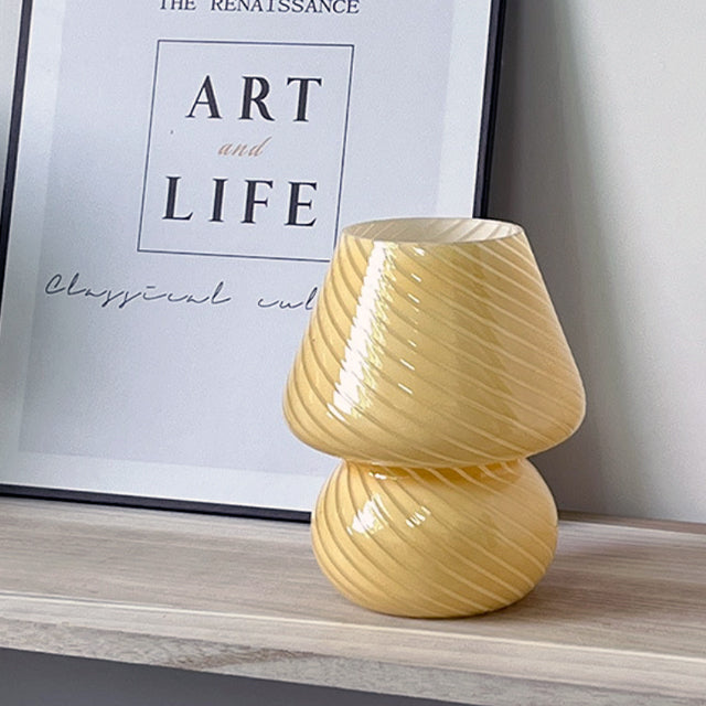 Norvo | LED Skrivebordslampe i Soppshape laget av Glass