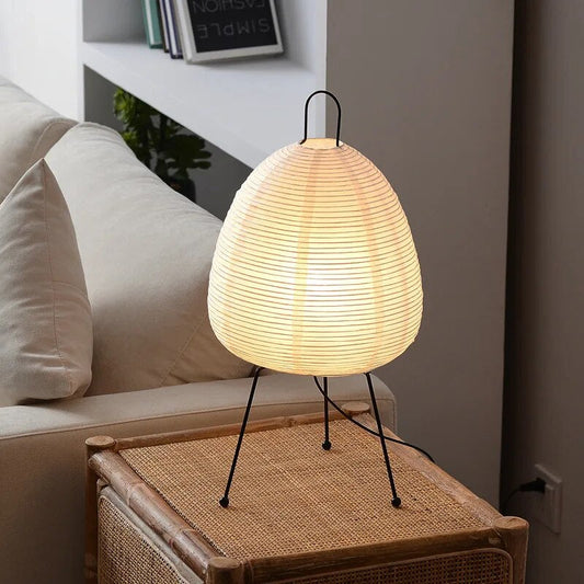 Norvo | Bordlampe Papirskjerm Japansk Stil Lys
