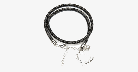 Norvo | Du holder hjertet mitt for alltid håndstemplet armbånd