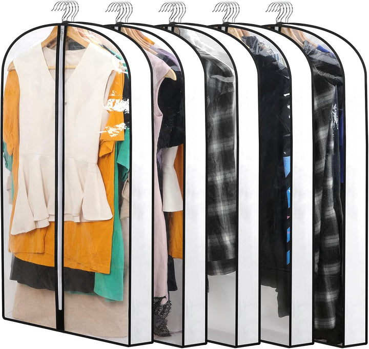 Frendorf | PEVA Clothes Protection Set – 12-pack Hanging Garment Bags in 3 Sizes (Buy 1, Get 1 FREE)