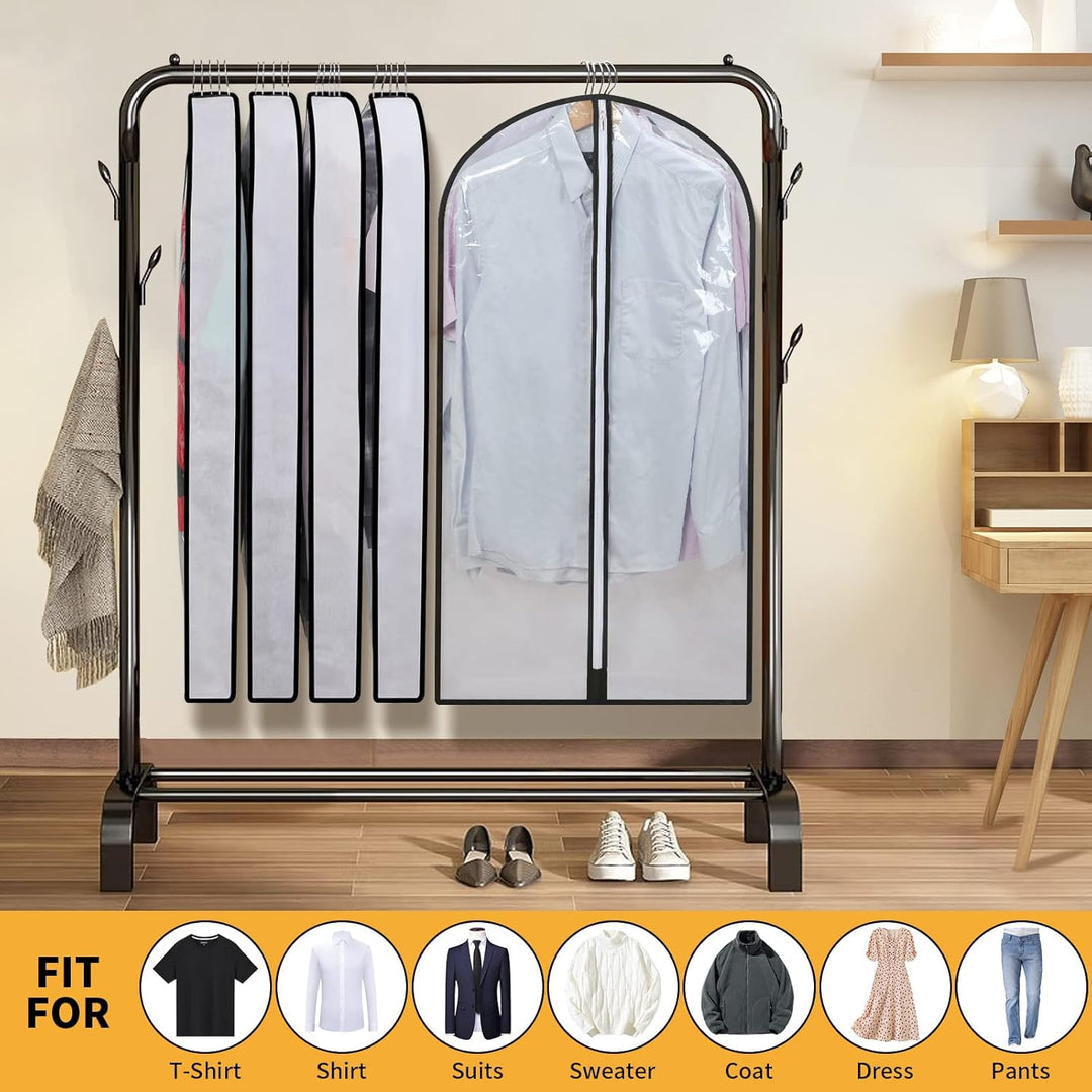 Frendorf | PEVA Clothes Protection Set – 12-pack Hanging Garment Bags in 3 Sizes (Buy 1, Get 1 FREE)