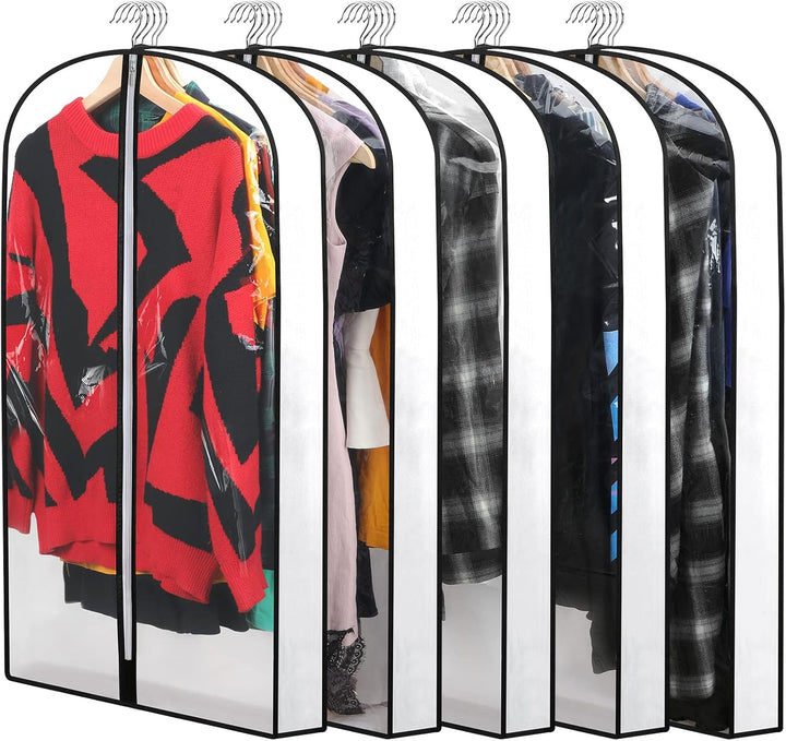 Frendorf | PEVA Clothes Protection Set – 12-pack Hanging Garment Bags in 3 Sizes (Buy 1, Get 1 FREE)