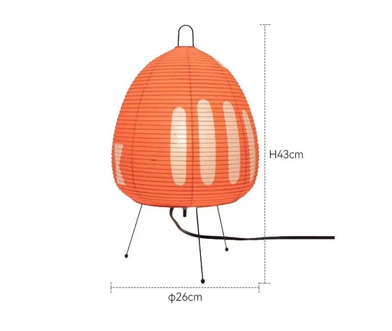 Norvo | Zenora – Rispapir bordlampe i japansk wabi-sabi design